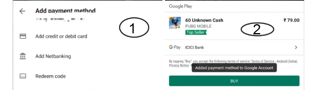 PUBG UC trick Google Play  Redeem Code Trick 