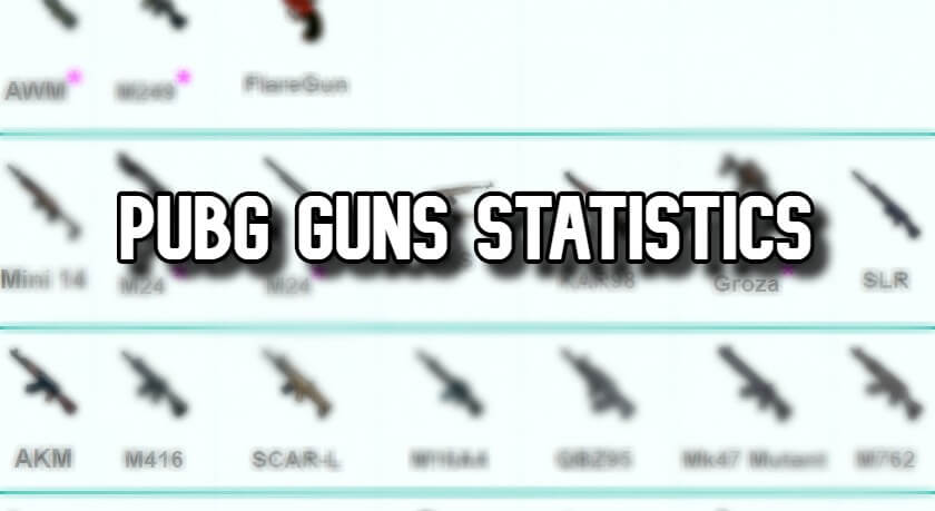 PUBG Guns Specifications, Damage, Firing rate, Recoil