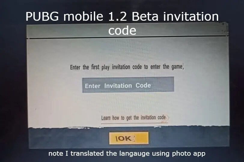 PUBG mobile 1.2 Beta update invitation code generate fre.jpg
